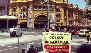 Peter Kallang and James Usang in Melbourne